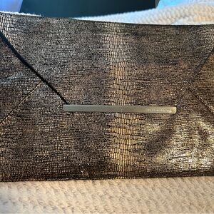 MAXAZRIA BCBG … sexy clutch…bronze/copper… pristine in/out